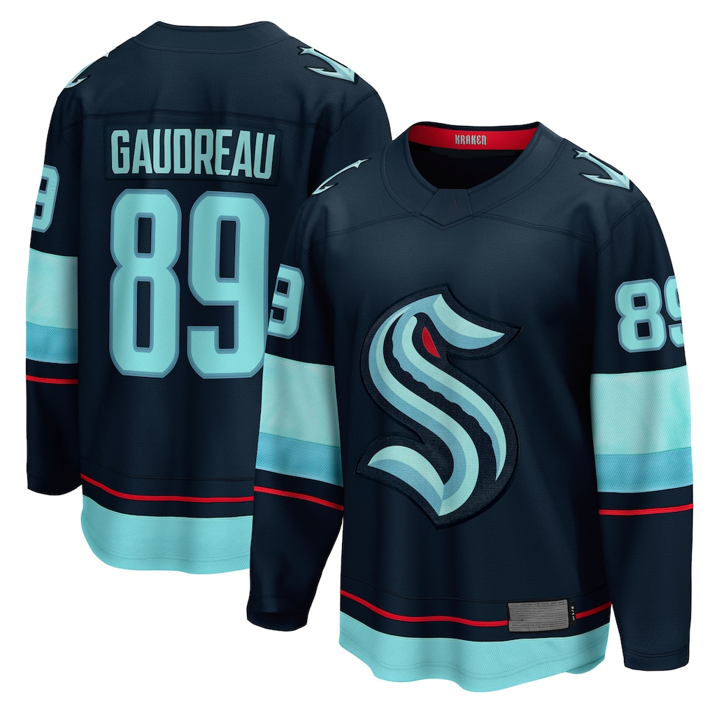 Kdoa S.Kraken #89 Frederick Gaudreau Deep Sea Blue Home Breakaway Jerseys