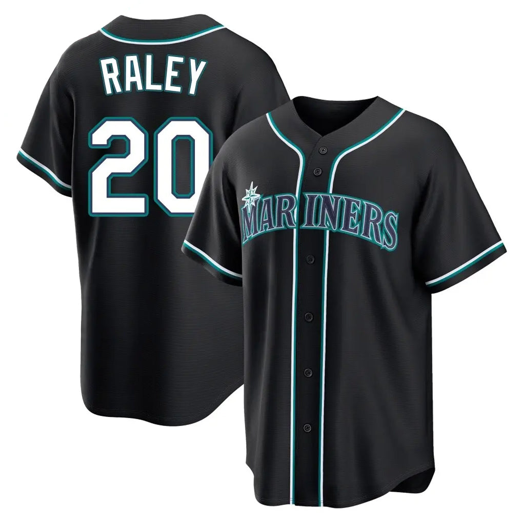 Kdoa S.Mariners #20 Luke Raley Player Black Fashion Home Limited Stitched Jerseys