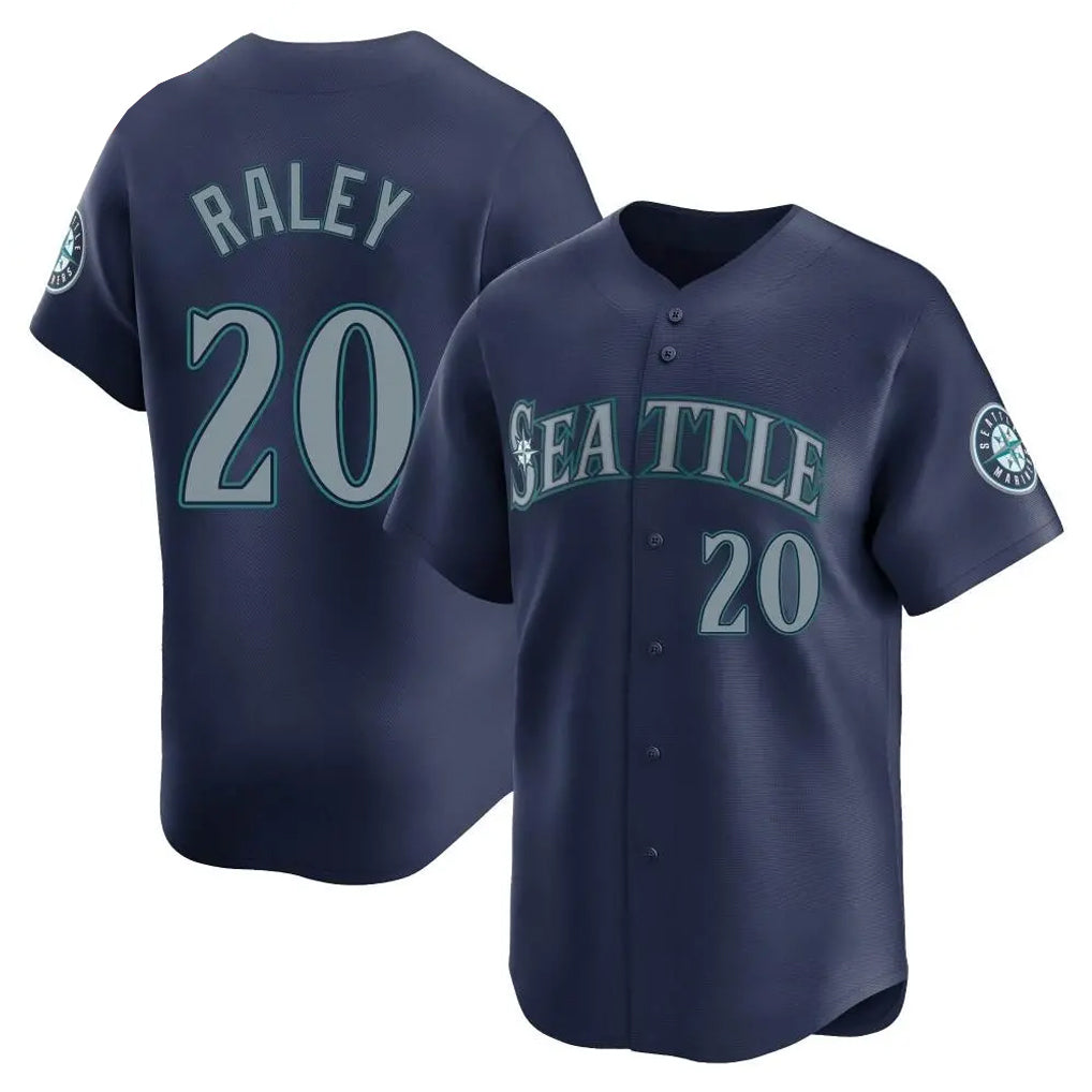 Kdoa S.Mariners #20 Luke Raley Player Navy Home Limited Stitched Jerseys
