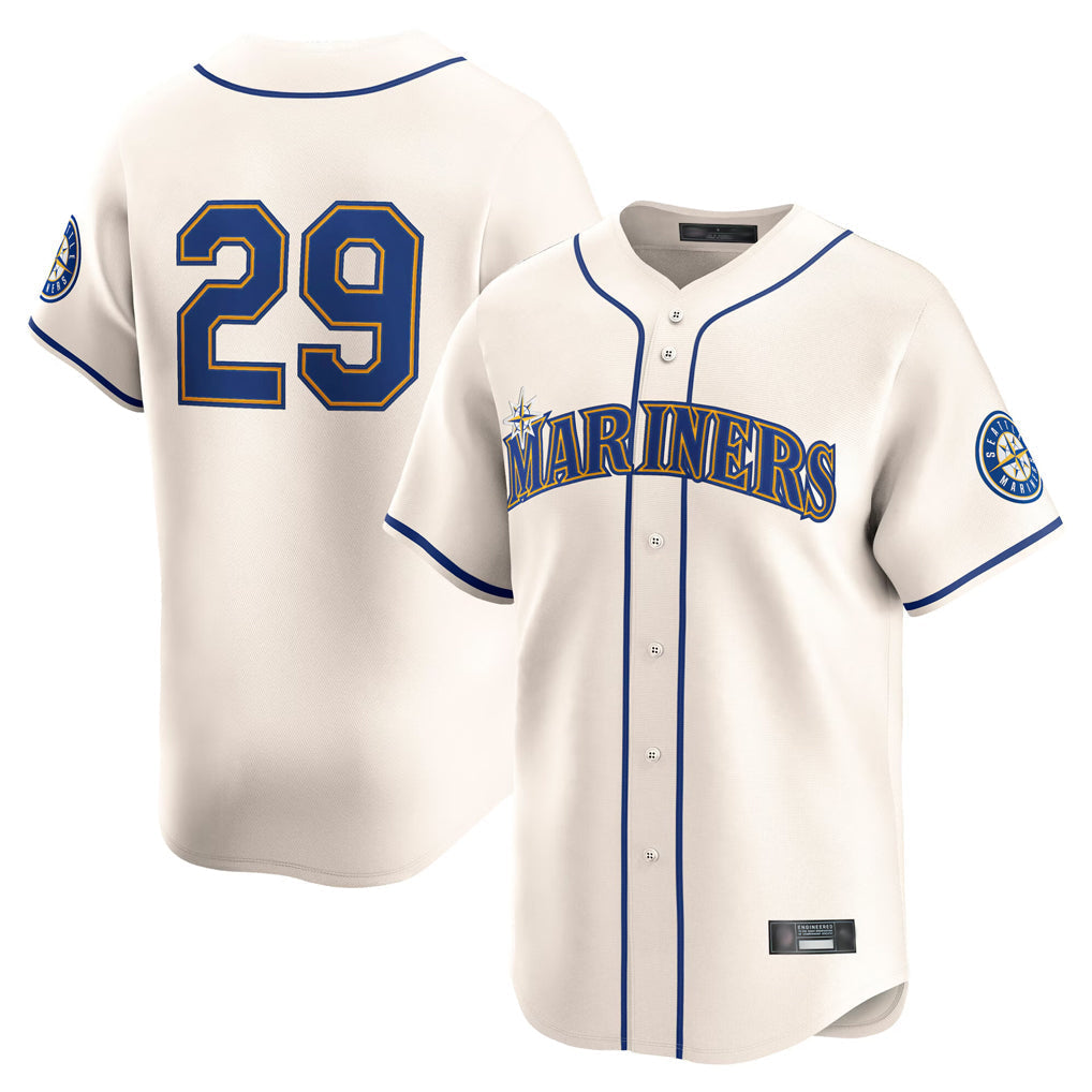 Kdoa S.Mariners #29 Cal Raleigh Player Cream Home Limited Stitched Jerseys
