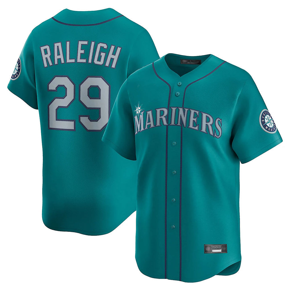 Kdoa S.Mariners #29 Cal Raleigh Player Teal Home Limited Stitched Jerseys