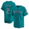 Kdoa S.Mariners #2 Cole Young Player Teal Home Limited Stitched Jerseys