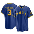 Kdoa S.Mariners #3 J.P. Crawford Player Royal City Connect Home Game Stitched Jerseys