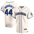 Kdoa S.Mariners #44 Julio Rodriguez Player Cream Home Limited Stitched Jerseys