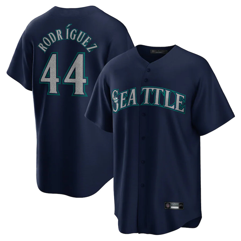 Kdoa S.Mariners #44 Julio Rodriguez Player Navy Home Game Stitched Jerseys