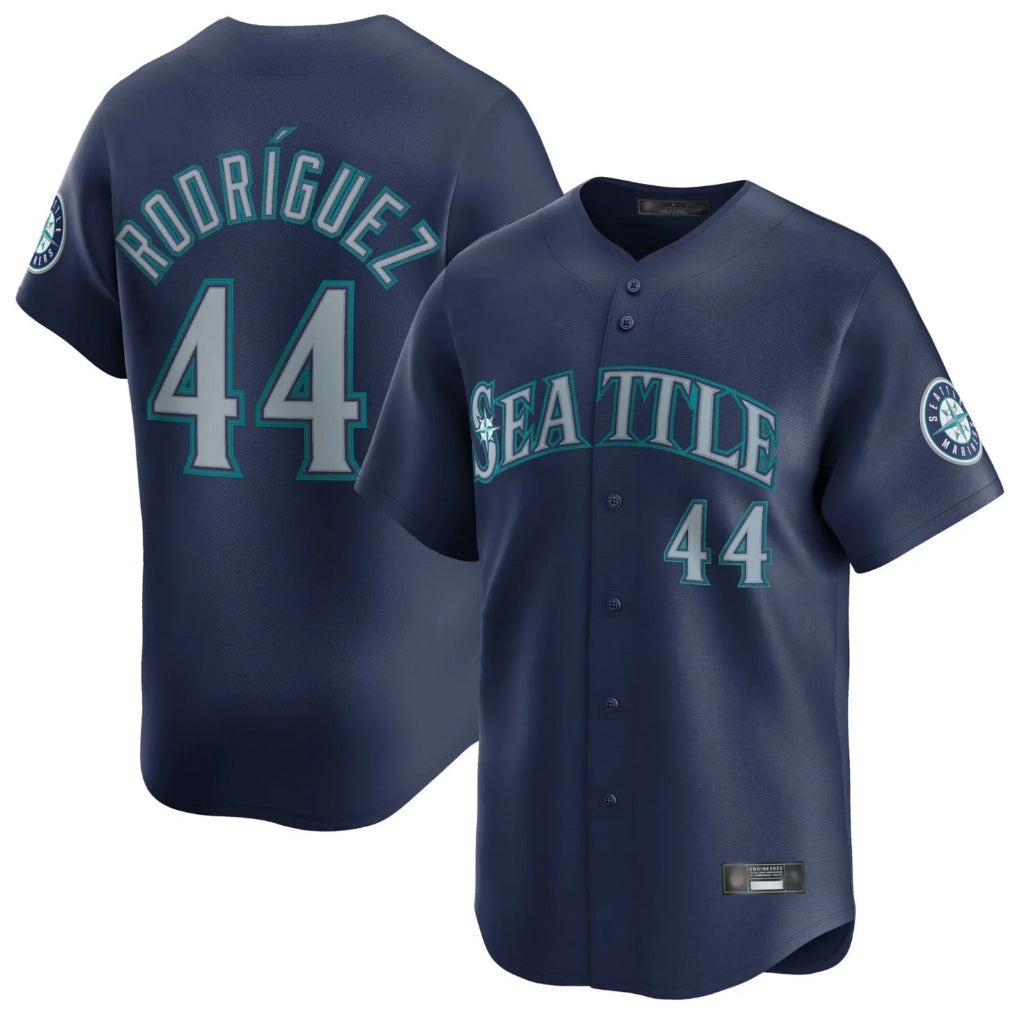 Kdoa S.Mariners #44 Julio Rodriguez Player Navy Home Limited Stitched Jerseys