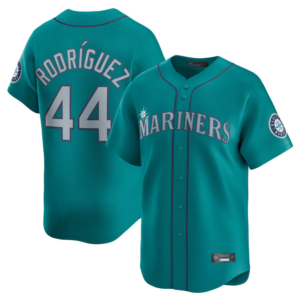 Kdoa S.Mariners #44 Julio Rodriguez Player Teal Home Limited Stitched Jerseys