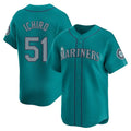 Kdoa S.Mariners #51 Ichiro Suzuki Player Teal Home Limited Stitched Jerseys