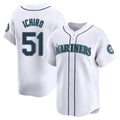 Kdoa S.Mariners #51 Ichiro Suzuki Player White Home Limited Stitched Jerseys