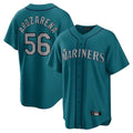 Kdoa S.Mariners #56 Randy Arozarena Player Teal Home Game Stitched Jerseys
