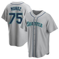 Kdoa S.Mariners #75 Andres Munoz Player Gray Home Game Stitched Jerseys