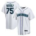 Kdoa S.Mariners #75 Andres Munoz Player White Home Game Stitched Jerseys