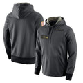 Kdoa S.Seahawks Gray Pullover Hoodies Game Blank Player Stitched Jerseys