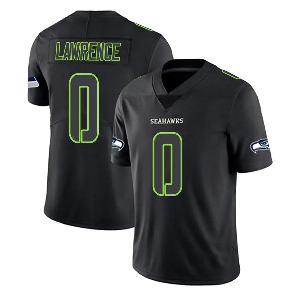 Kdoa S.Seahawks #0 DeMarcus Lawrence Player Black Impact Limited Home Game Stitched Jerseys