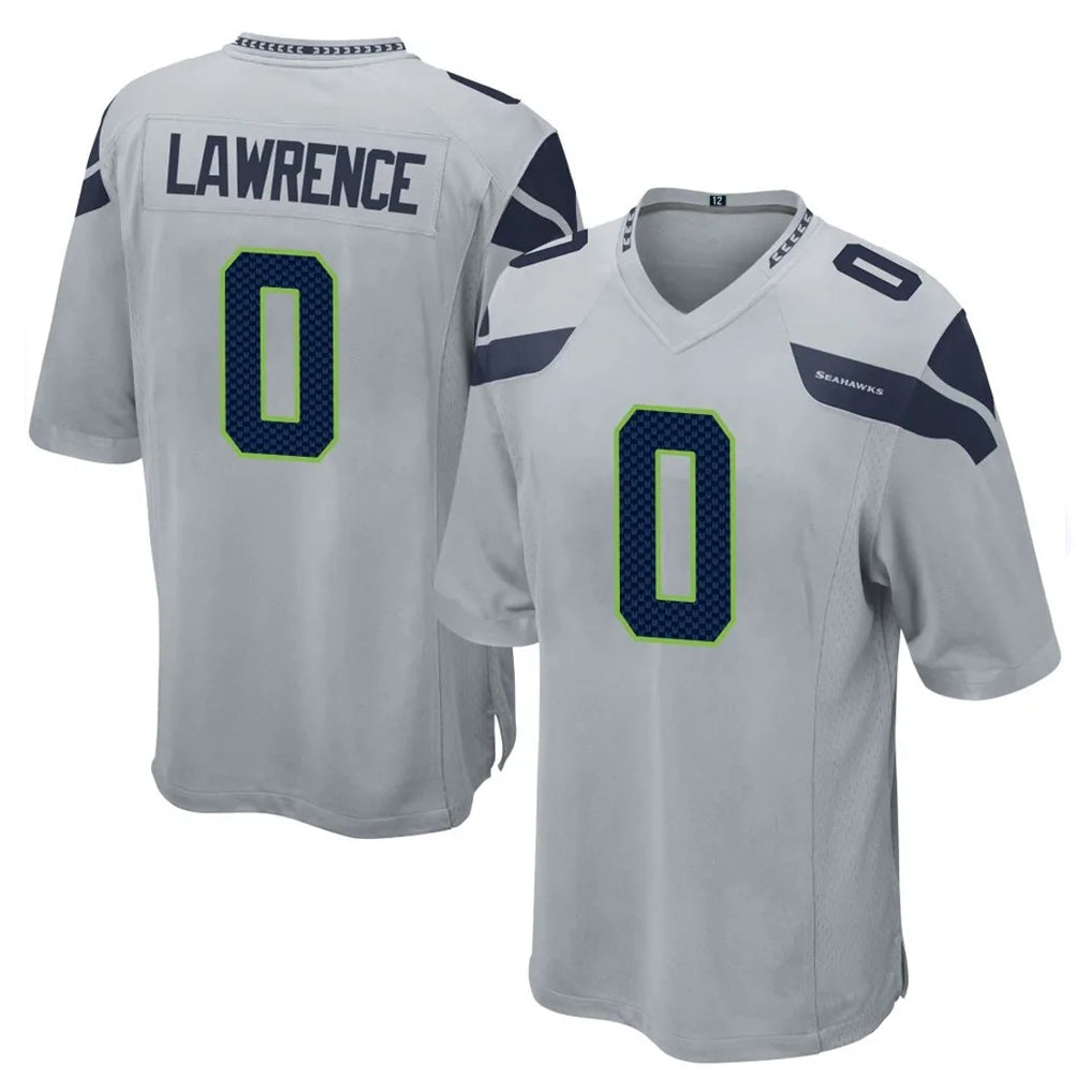Kdoa S.Seahawks #0 DeMarcus Lawrence Player Gray Home Game Stitched Jerseys