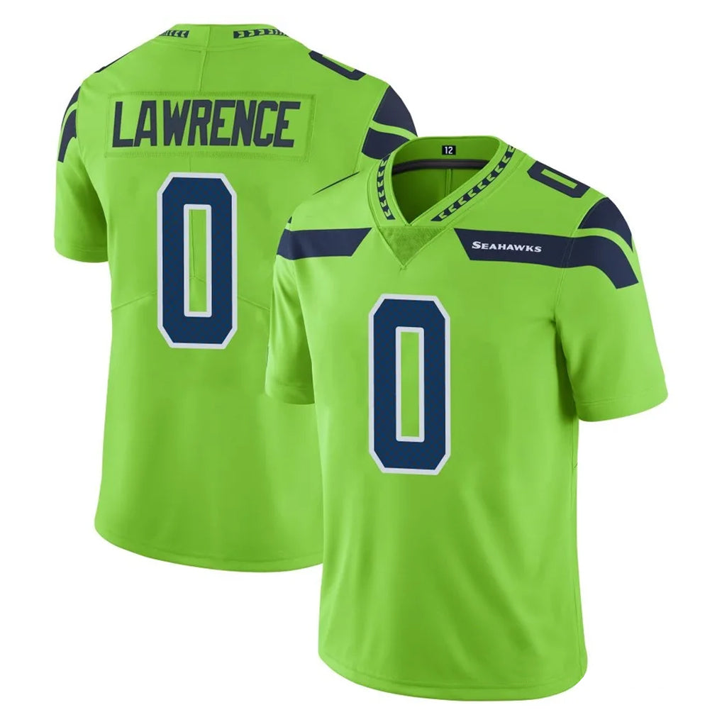 Kdoa S.Seahawks #0 DeMarcus Lawrence Player Green Limited Color Rush Home Game Stitched Jerseys