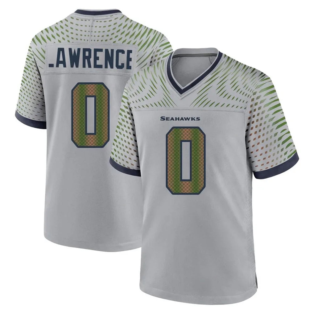 Kdoa S.Seahawks #0 DeMarcus Lawrence Player Grey 2025 Rivalries Collection Home Game Stitched Jerseys