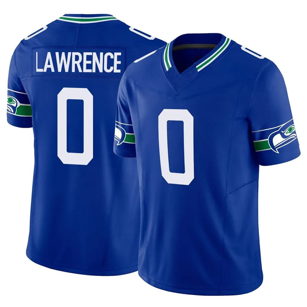 Kdoa S.Seahawks #0 DeMarcus Lawrence Player Royal Limited Throwback Vapor F.U.S.E. Home Game Stitched Jerseys
