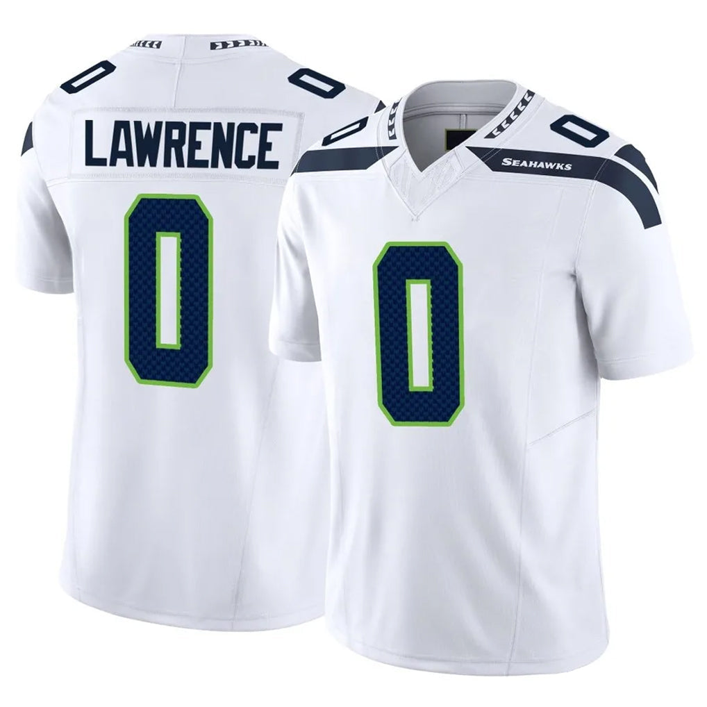 Kdoa S.Seahawks #0 DeMarcus Lawrence Player White Limited Vapor F.U.S.E. Home Game Stitched Jerseys