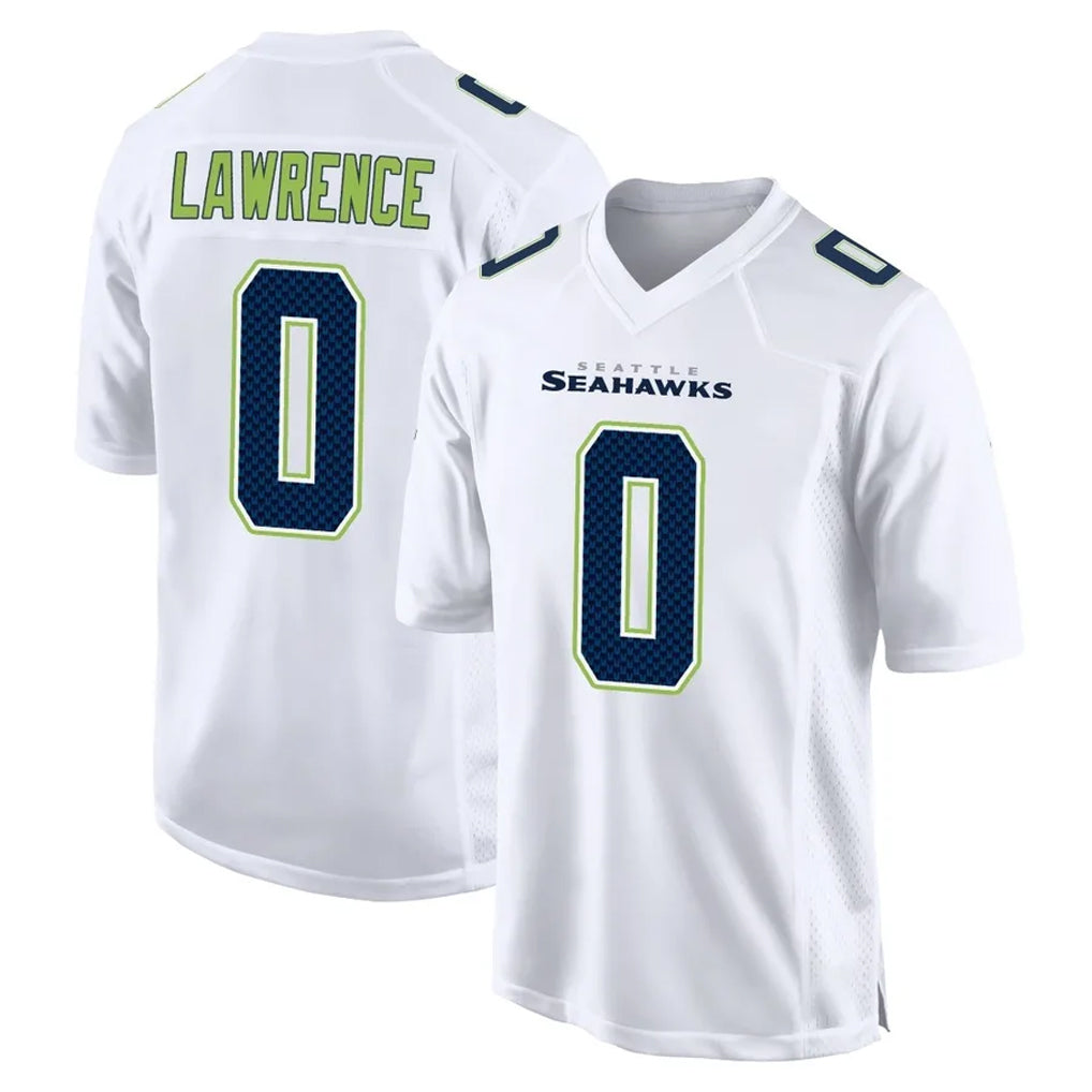 Kdoa S.Seahawks #0 DeMarcus Lawrence Player White Tundra Fashion Home Game Stitched Jerseys