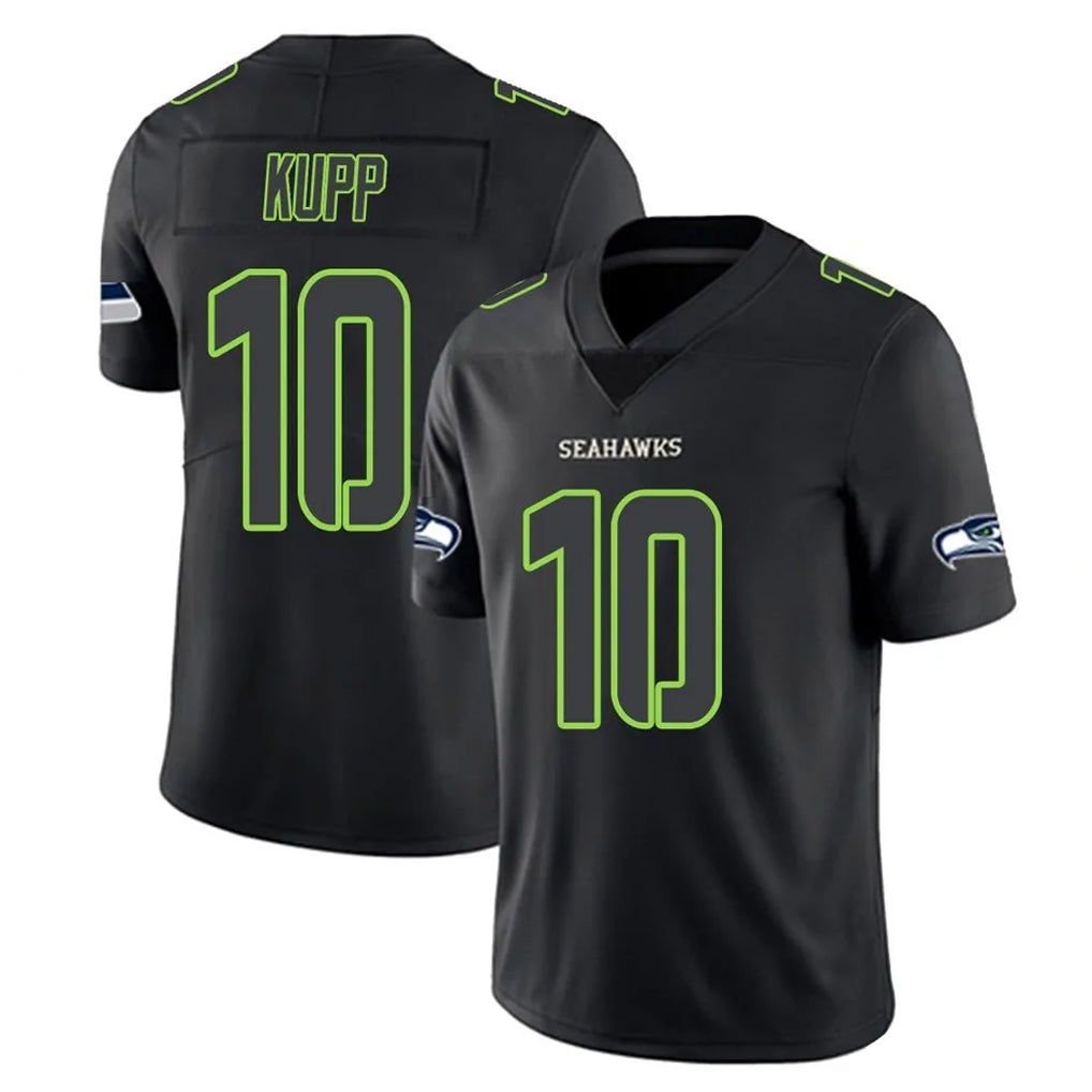 Kdoa S.Seahawks #10 Cooper Kupp Player Black Impact Limited Home Game Stitched Jerseys