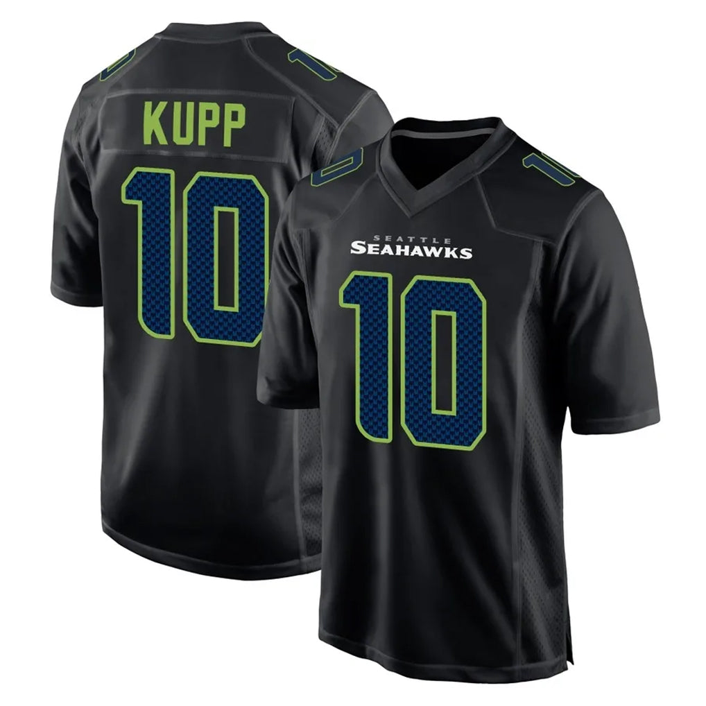 Kdoa S.Seahawks #10 Cooper Kupp Player Black Limited Fashion Home Game Stitched Jerseys