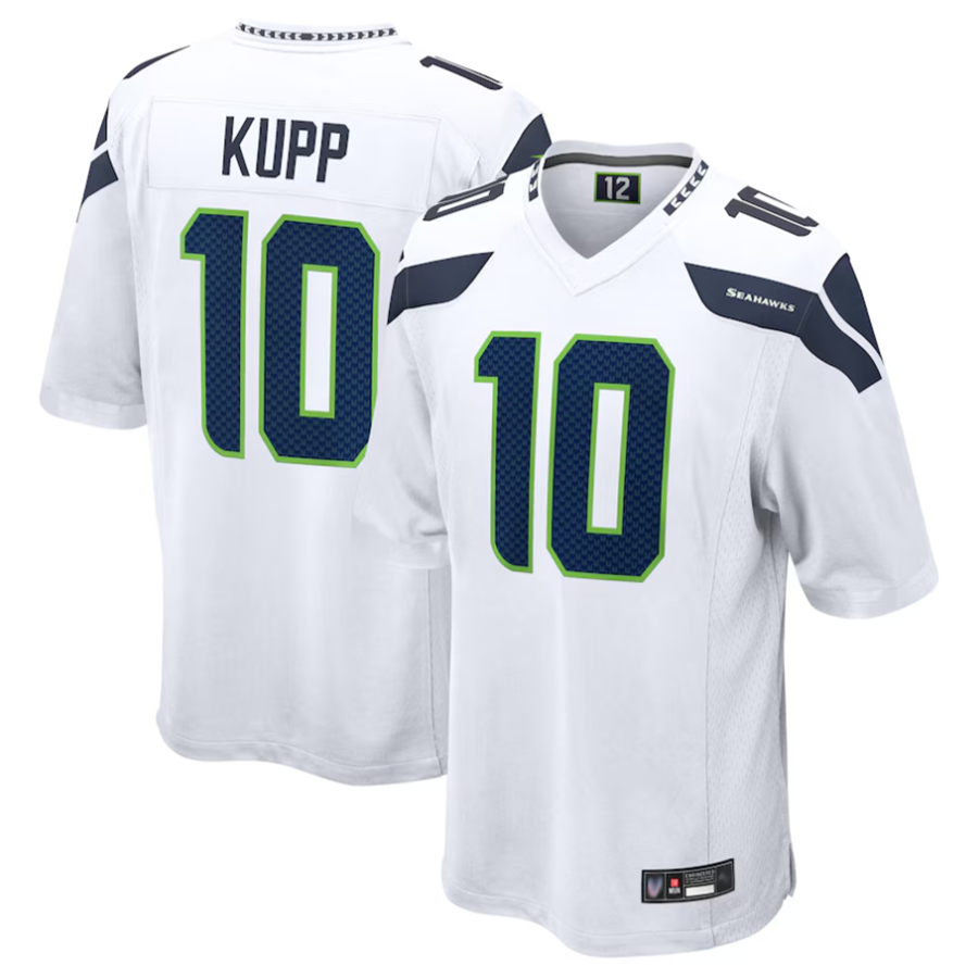 Kdoa S.Seahawks #10 Cooper Kupp Player White Replica Game Stitched Jerseys