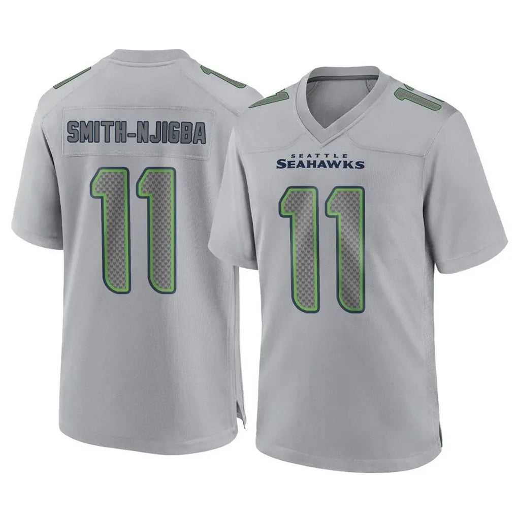 Kdoa S.Seahawks #11 Jaxon Smith-Njigba Player Gray Atmosphere Fashion Home Game Stitched Jerseys