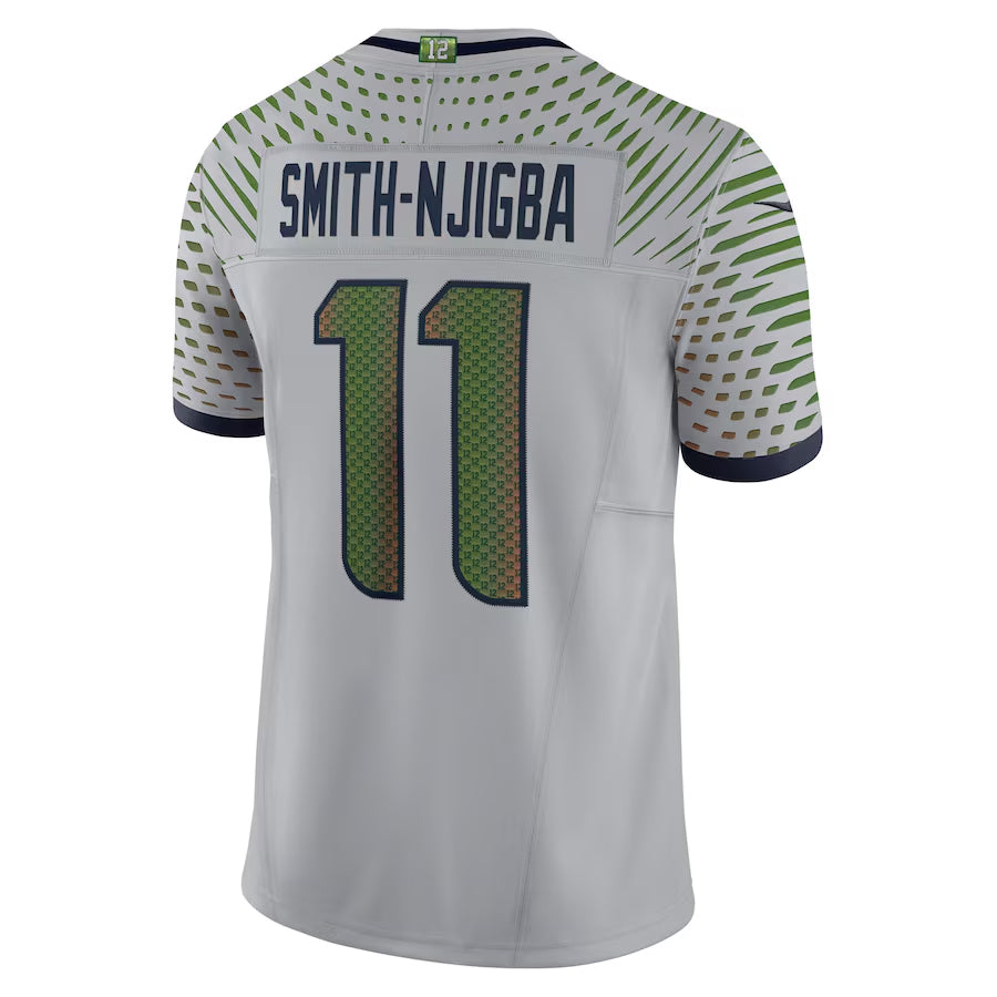 Kdoa S.Seahawks #11 Jaxon Smith-Njigba Player Grey Rivalries Collection Limited Stitched Jerseys