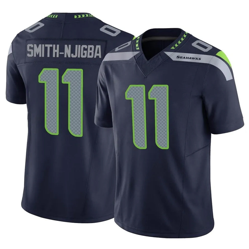 Kdoa S.Seahawks #11 Jaxon Smith-Njigba Player Navy Limited Vapor F.U.S.E. Home Game Stitched Jerseys