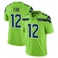 Kdoa S.Seahawks #12 12th Fan Player Green Limited Color Rush Home Game Stitched Jerseys