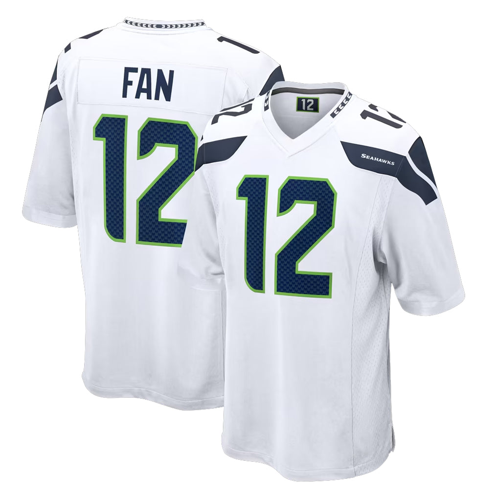 Kdoa S.Seahawks #12 12th Fan Player White Home Game Stitched Jerseys