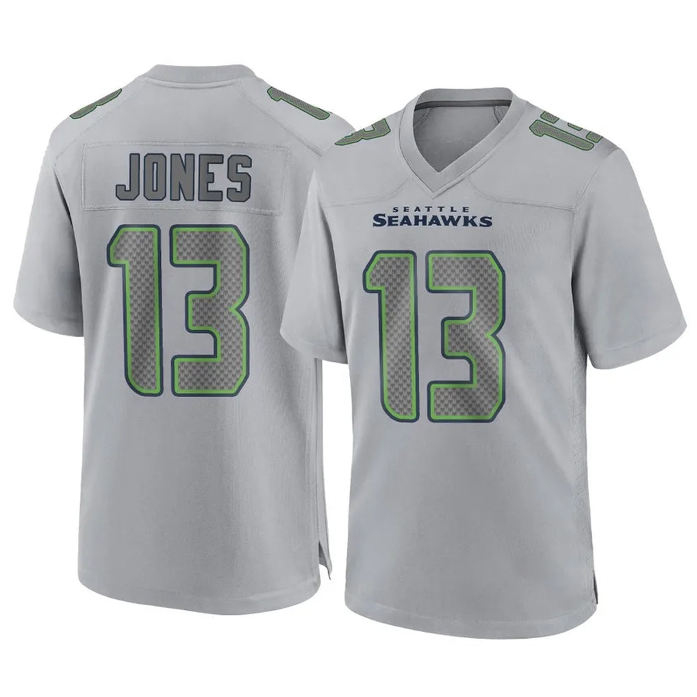 Kdoa S.Seahawks #13 Ernest Jones IV Player Gray Atmosphere Fashion Home Game Stitched Jerseys