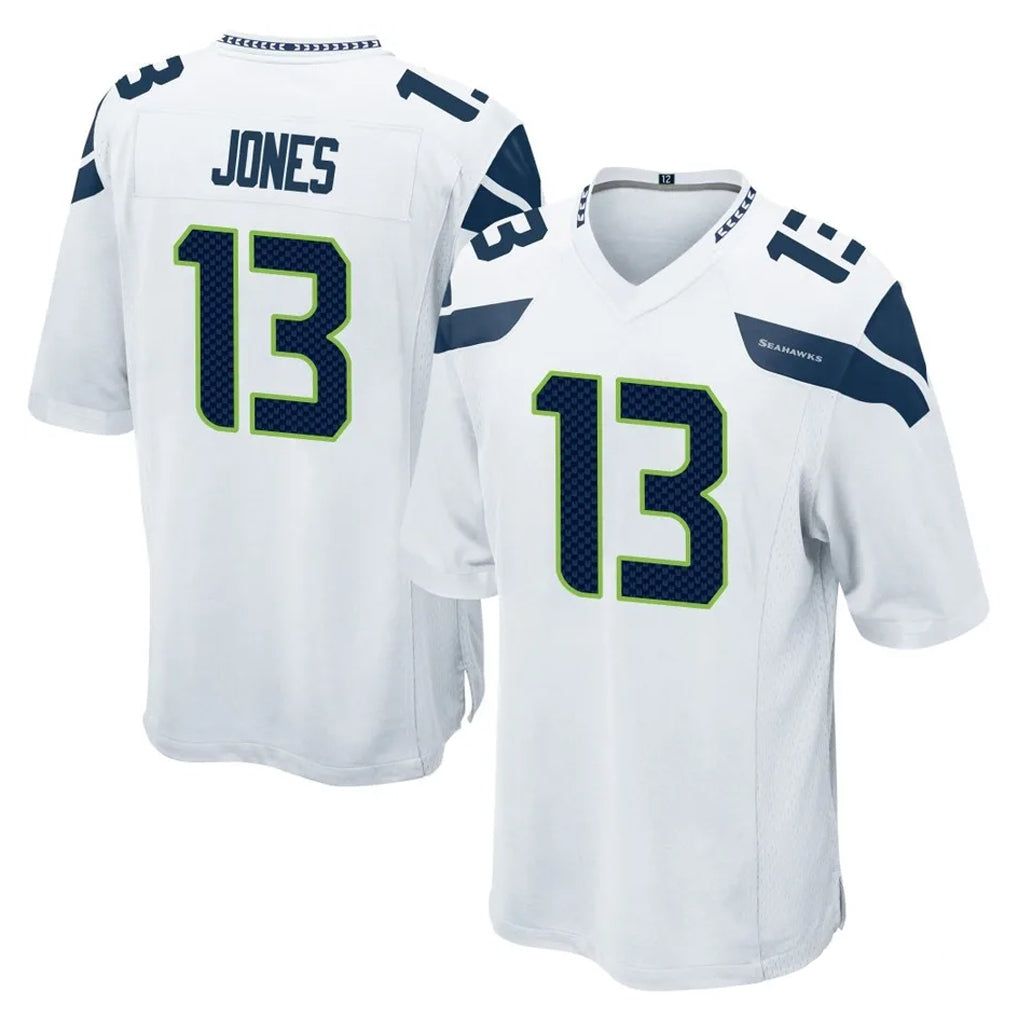Kdoa S.Seahawks #13 Ernest Jones IV Player White Home Game Stitched Jerseys