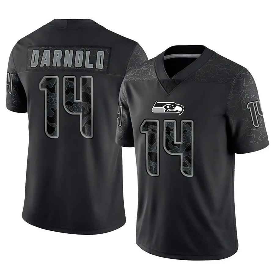 Kdoa S.Seahawks #14 Sam Darnold Player Black RFLCTV Limited Football Jerseys