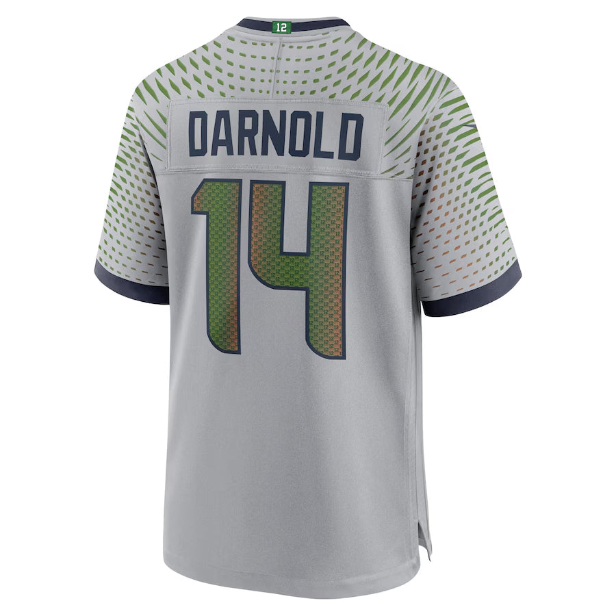 Kdoa S.Seahawks #14 Sam Darnold Player Wolf Gray Rivalries Collection Game Football Jerseys