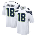 Kdoa S.Seahawks #18 Elijah Arroyo Player White Home Game Stitched Jerseys