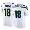 Kdoa S.Seahawks #18 Elijah Arroyo Player White Limited Vapor F.U.S.E. Home Game Stitched Jerseys