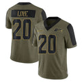 Kdoa S.Seahawks #20 Julian Love Player Olive Salute To Service Limited Game Stitched Jerseys