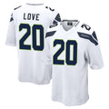 Kdoa S.Seahawks #20 Julian Love Player White Home Game Stitched Jerseys