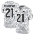 Kdoa S.Seahawks #21 Devon Witherspoon Player Arctic Camo Salute to Service Limited Stitched Jerseys