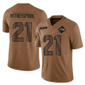 Kdoa S.Seahawks #21 Devon Witherspoon Player Brown Limited Salute To Service Home Game Stitched Jerseys
