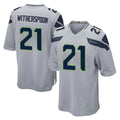 Kdoa S.Seahawks #21 Devon Witherspoon Player Gray Home Game Stitched Jerseys
