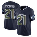 Kdoa S.Seahawks #21 Devon Witherspoon Player Navy Rivalries Vapor Limited Home Game Stitched Jerseys