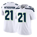 Kdoa S.Seahawks #21 Devon Witherspoon Player White Limited Vapor F.U.S.E. Home Game Stitched Jerseys