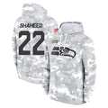 Kdoa S.Seahawks #22 Rashid Shaheed Player Arctic Camo Limited Salute to Service Pullover Hoodies Game Stitched Jerseys