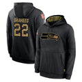 Kdoa S.Seahawks #22 Rashid Shaheed Player Black Salute to Service Hoodies Limited Game Stitched Jerseys