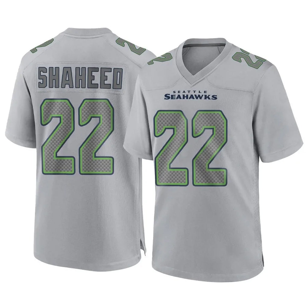 Kdoa S.Seahawks #22 Rashid Shaheed Player Gray Atmosphere Fashion Home Game Stitched Jerseys