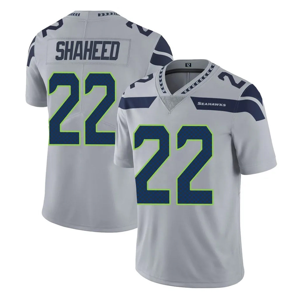 Kdoa S.Seahawks #22 Rashid Shaheed Player Gray Limited Vapor Untouchable Home Game Stitched Jerseys