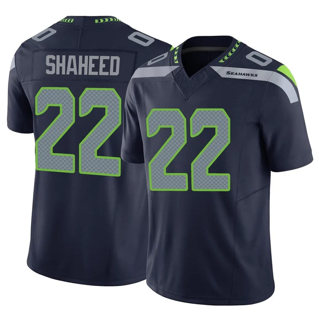 Kdoa S.Seahawks #22 Rashid Shaheed Player Navy Limited Vapor F.U.S.E. Home Game Stitched Jerseys